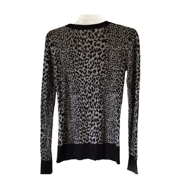 French Connection Animal Print Sweater Sz S - Picture 2 of 4